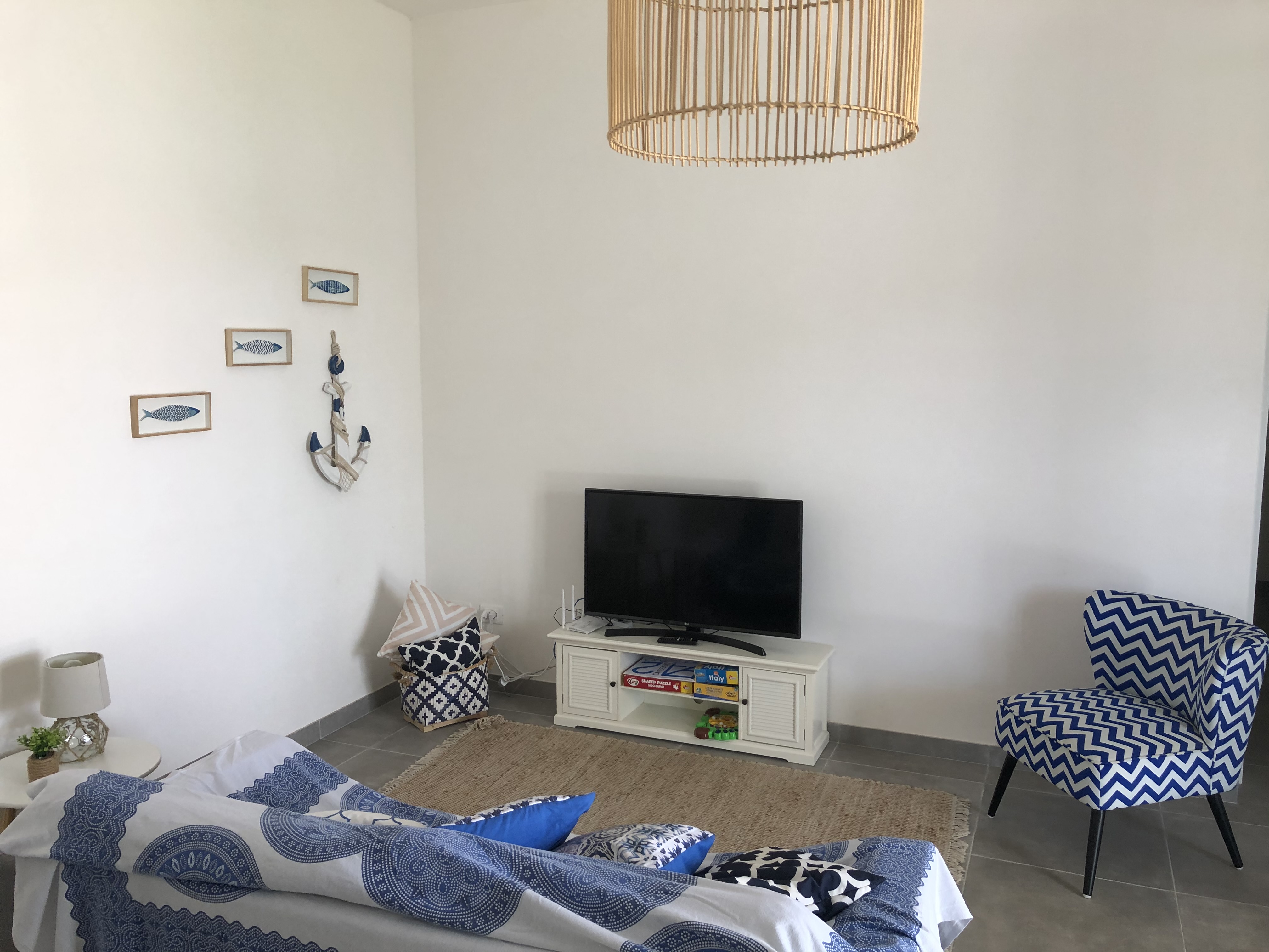 Wohnbereich im maritimen Stil